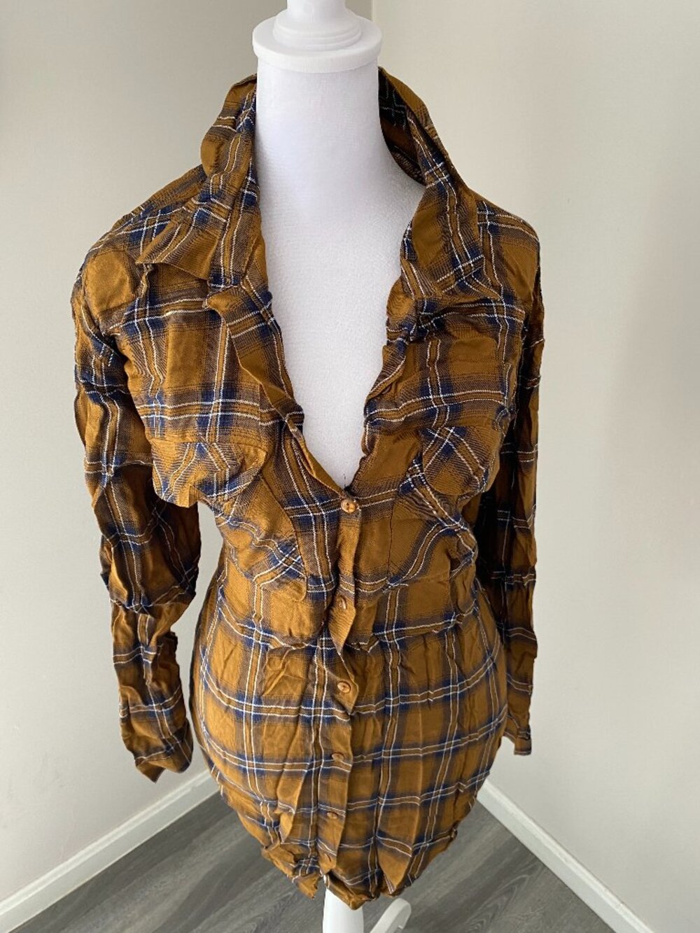 Plaid Shirt Dress